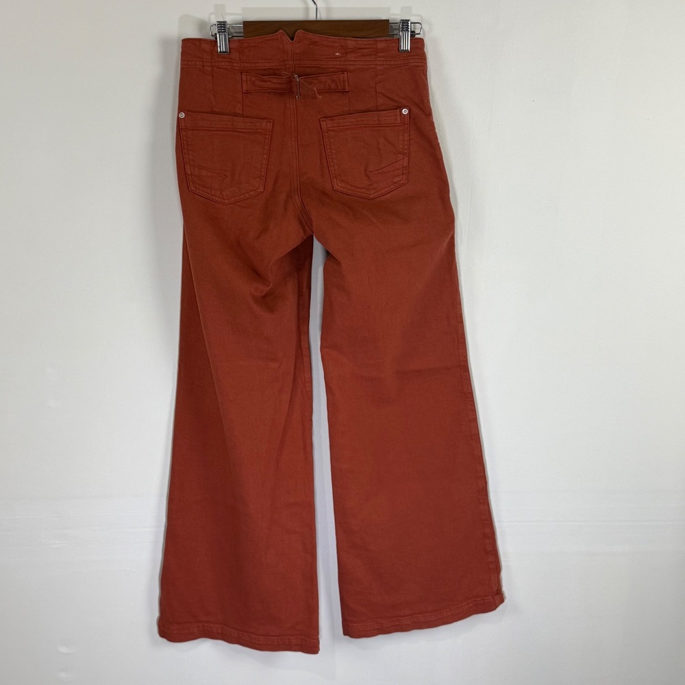 Pilcro and the Letterpress The Kit Wide Leg High Rise Utility Style Pants 27 - Picture 4 of 13